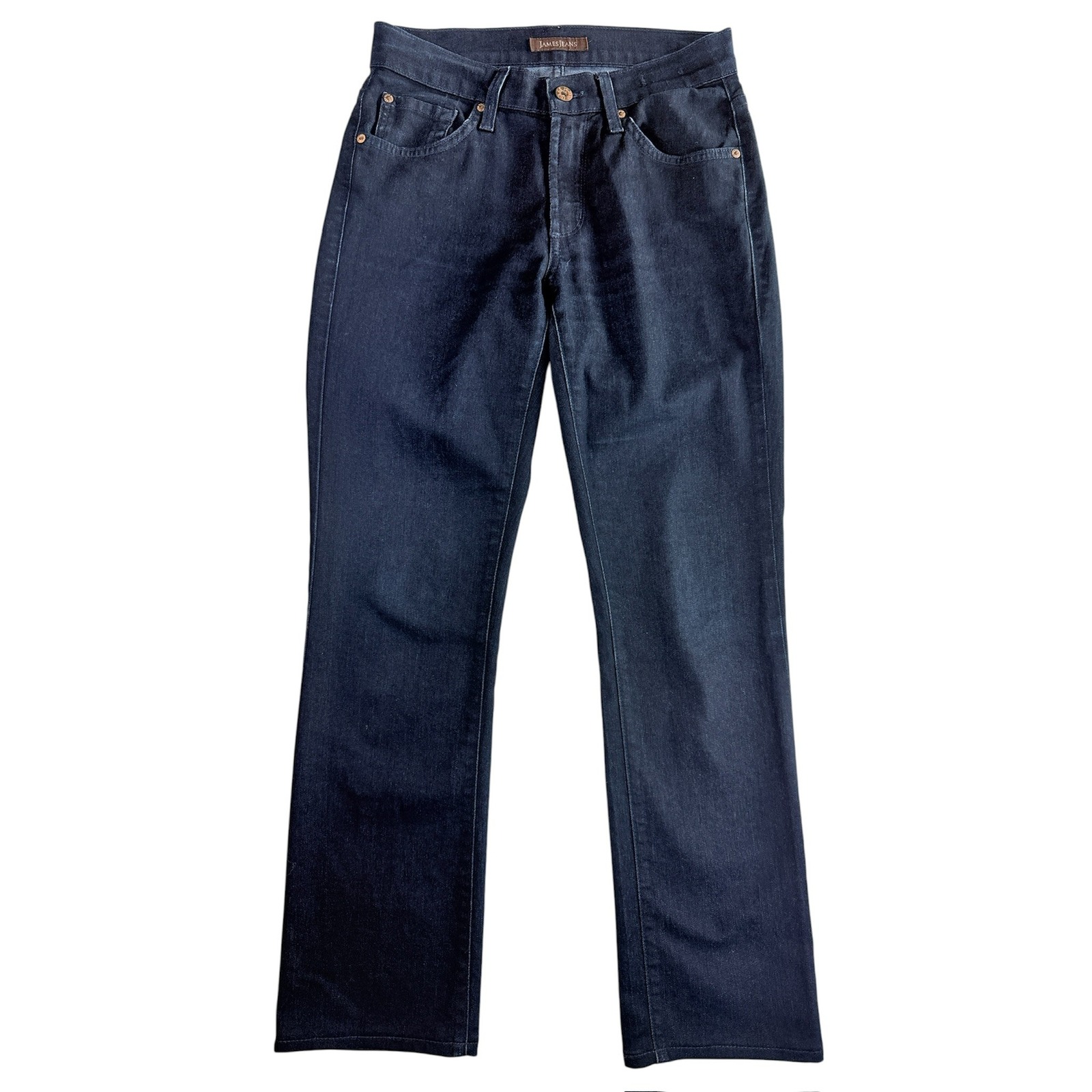 James Jeans Straight Leg Jeans Women 26 Dark Wash Mid Rise Classic Stretch